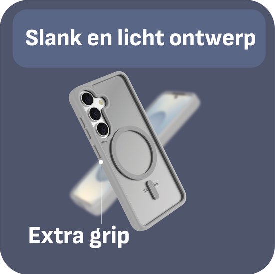 Étui Cazy pour Samsung Galaxy S25+ - Qualité militaire - compatible Magsafe - Grijs