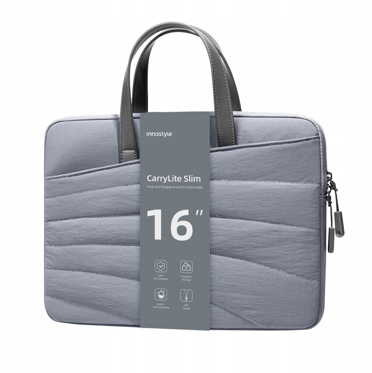 Innostyle Dames Laptoptas 15 6 16 Waterproof Carrylite Slim Grijs