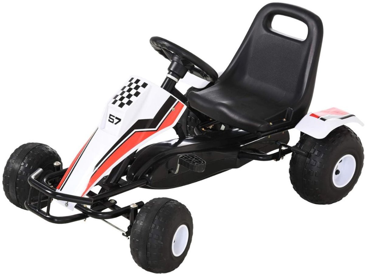 Zylo® Skelters voor Jongens - Ligfiets - Verstelbaar Zadel - 104x66x57cm - zwart