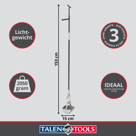 Talen Tools - Putschep - Vierkant - 15x15x150 cm steel - Hoogwaardige kwaliteit van Talen Tools — afbeelding 3