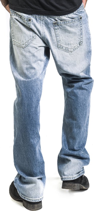 Jean vintage bleu clair Black Premium by EMP, délavage clair, pour homme - W33L34