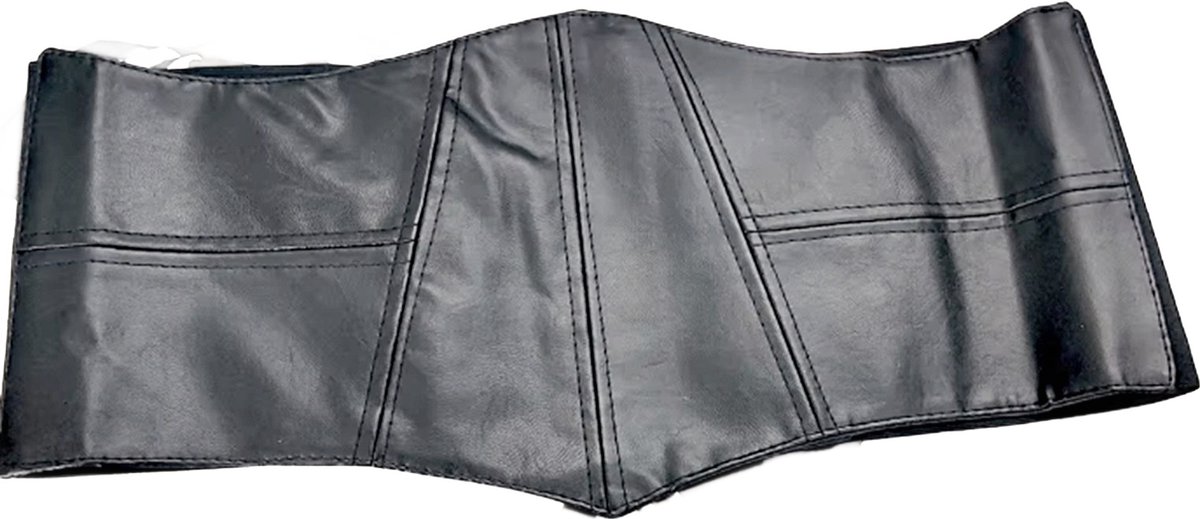 BamBella ® - Corset Riem Maat XL XXL - Mode Body Gothic Goth taille riem zwart nepleer korset belt