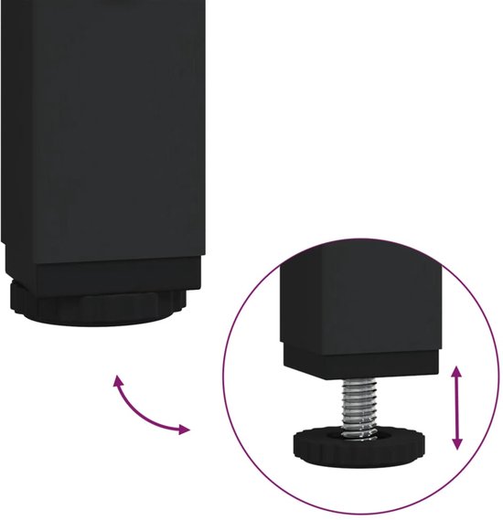 Buffet vidaXL - Commodes - Meuble de rangement - Armoire murale - Buffet 70 x 30 x 80 cm Bois traité Gris Sonoma