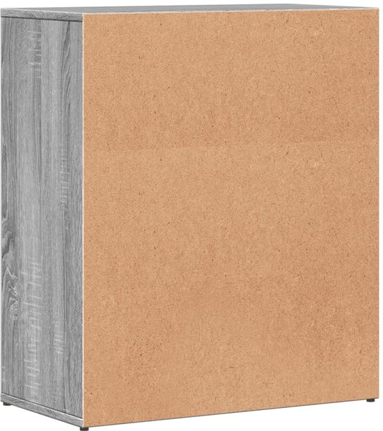 Buffet vidaXL - Commodes - Armoire de rangement - Armoire murale - Buffet 60 x 31 x 70 cm Bois traité Gris Sonoma