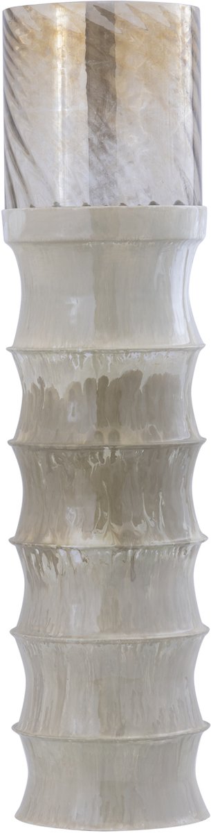 PTMD Windlicht Kaylyne - Beige - 26x26x105cm