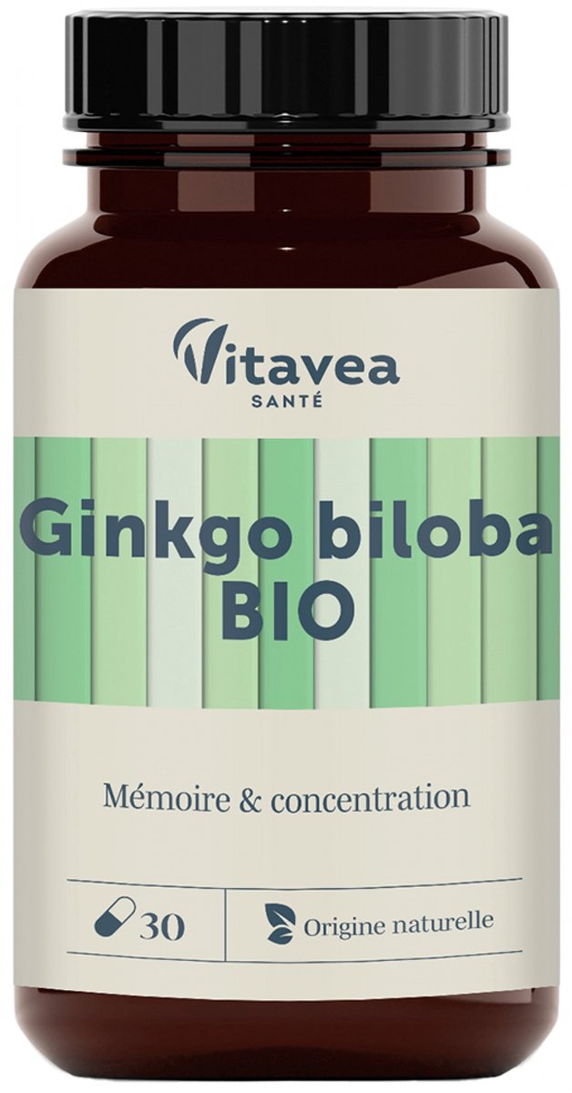 Vitavea Ginkgo Biloba Geheugen & Concentratie Bio 30 Capsules