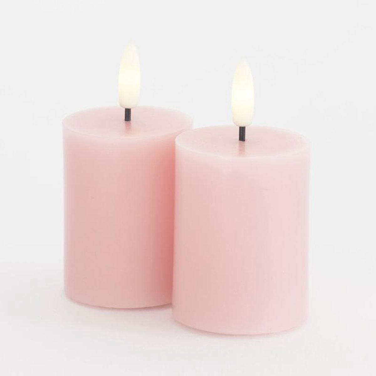 Sirius Sirius Sille Mini LED kaars 2st Ø5xH6.5cm - Light Pink - Licht Roze Light Pink - mini