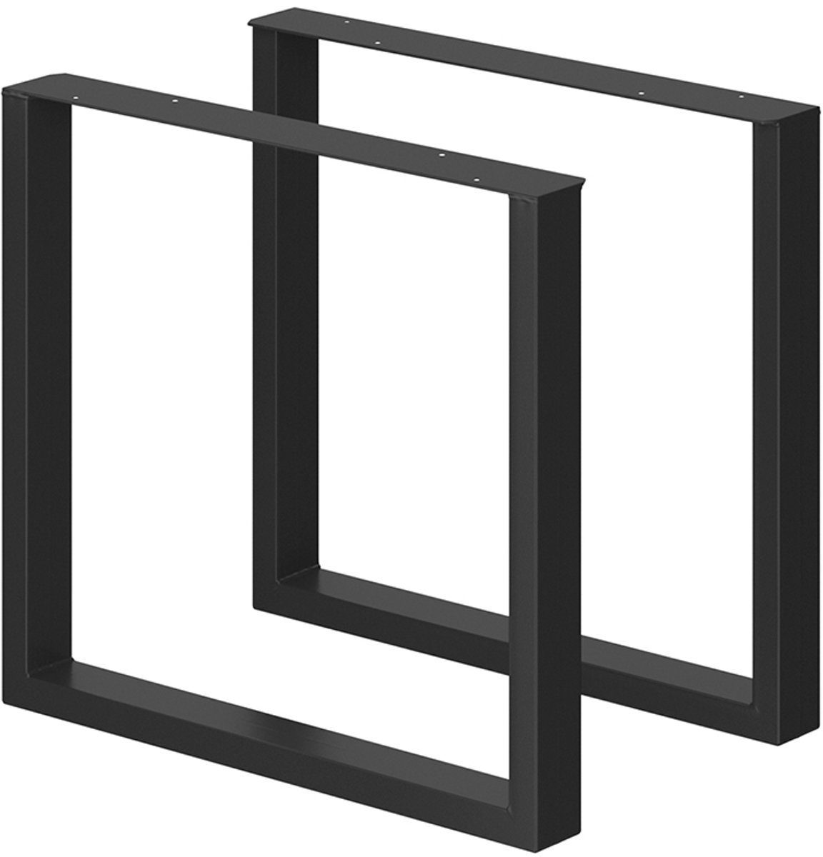 Vicco Tafelpoten – 80 x 72 cm Vierkant Zwart