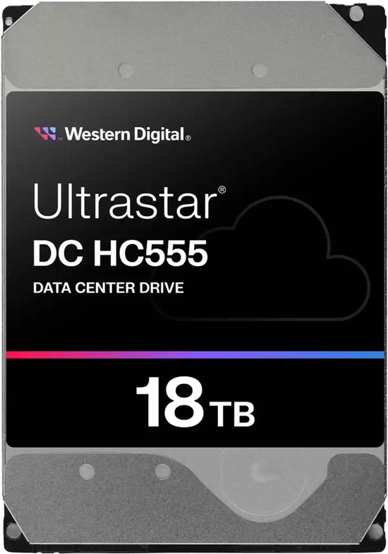 Western Digital Ultrastar DC HC555 interne harde schijf 18 TB 7200 RPM 512 MB 3.5" SATA III — afbeelding 3