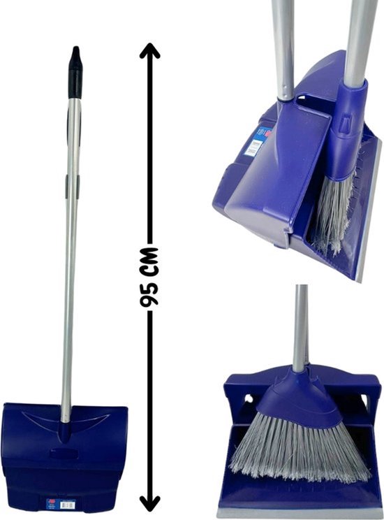Synx Tools Onkruidborstel set + Stoffer en Blik met Steel 95 cm - Onkruidkrabber met Schraper - Extra Borstel - Sluitend Model - Kunststof - Voegenkrabber met steel 160 cm van Synx Tools — afbeelding 3