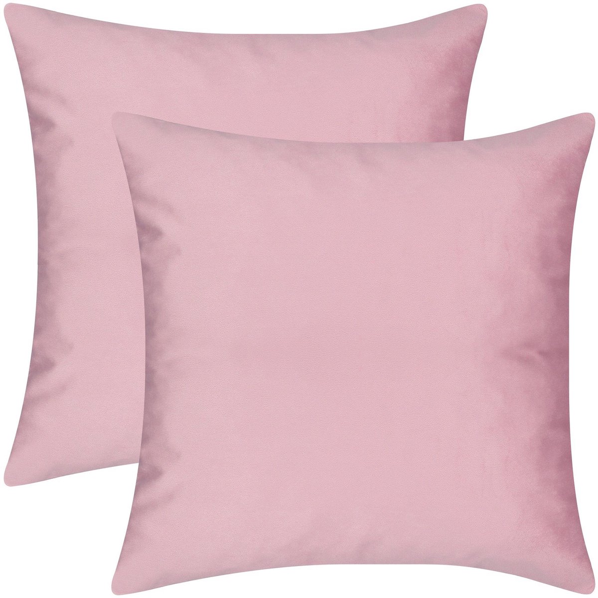 Barbons kussenhoes 50x50 - set van 2 kussenhoesjes - kussensloop - roze