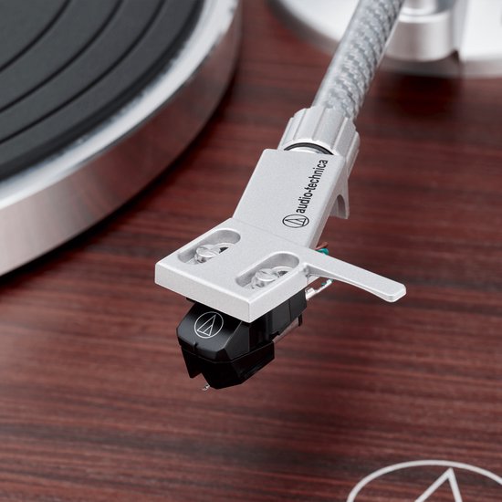Audio-Technica Handbediende Bluetooth Platenspeler met Riemaandrijving AT-LPW50BTRW - Palissanderhout - draaitafel — afbeelding 2