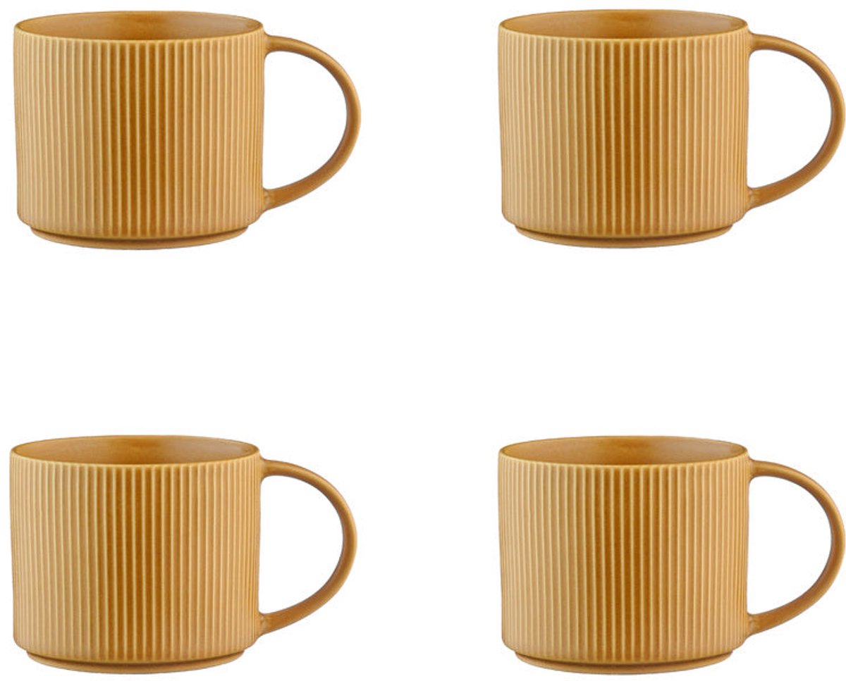SCANDI mok 50cl - 4 stuks - Oker
