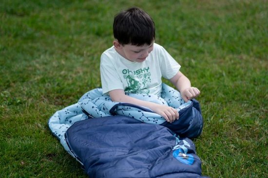 Husky mummyslaapzak voor kinderen Magic -15°C Mustard 2024 150-180 cm - Blauw-Geel van Husky — afbeelding 5