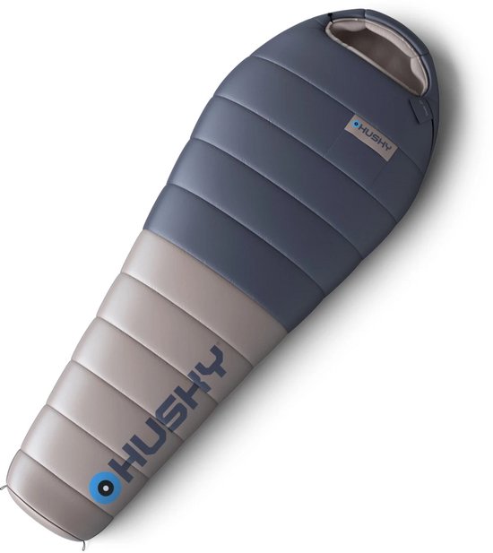 Husky mummyslaapzak dons Dopy 2024 -25°C - 220 cm - Blauw met Grijs van Husky — afbeelding 4