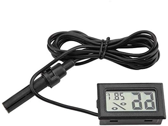 Digitale thermometer hygrometer met externe sonde Reptil'us