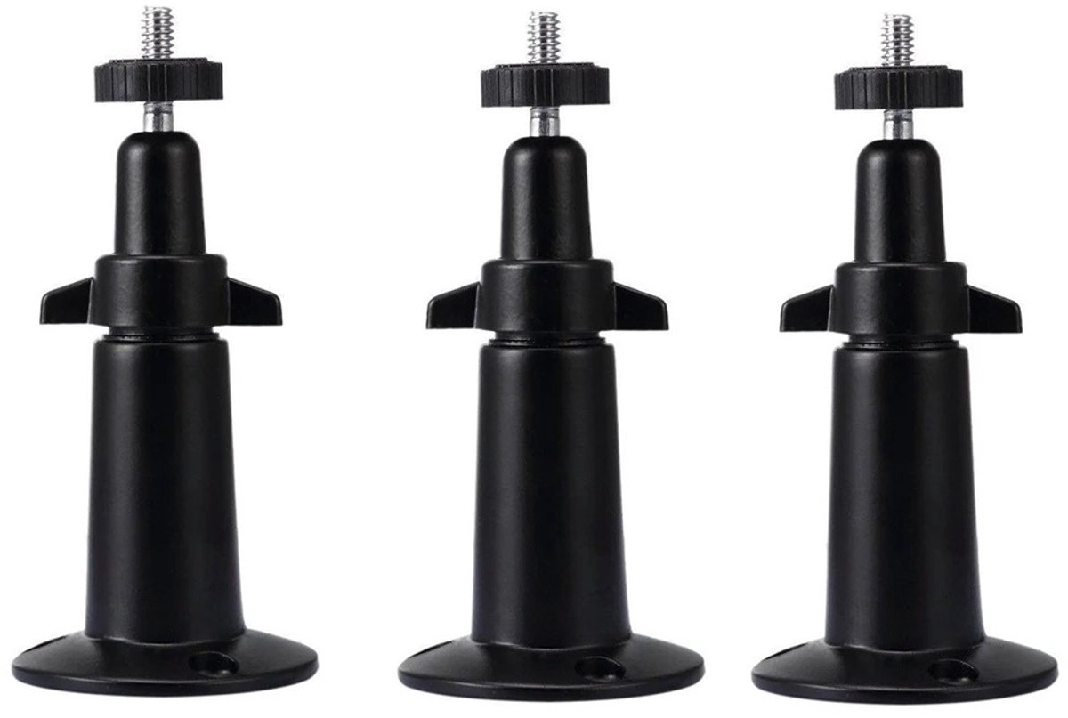 WiseGoods Premium Set Camera Wandbevestigingen - Verstelbare Beugel Beveiligingscamera Binnen / Buiten - Wandbeugel Cameras Zwart