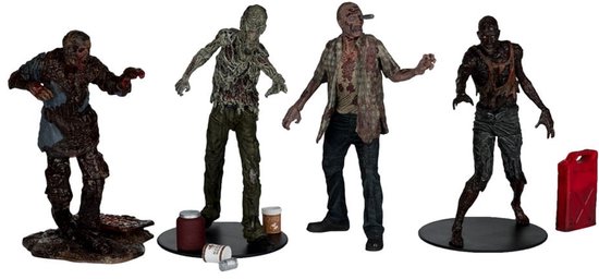 McFarlane Toys The Walking Dead Action Figuur 4-Pack Walkers 13 cm Action Figuur