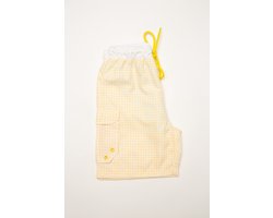 Ducksday - Zwemshort voor jongen - boardshort - UV - werend - UPF50+ - Surf - Lemonade - Lichtgeel - 110/116