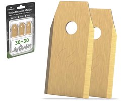 To the South® Universele Robotmaaier Mesjes geschikt voor o.a. Gardena, Husqvarna, McCulloch, Yard Force, Segway, Garden Feelings, Cramer, Ferrex & Florabest - Titanium - 30 Stuks