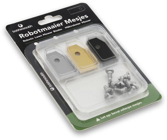 To the South® Universele Robotmaaier Mesjes Staal, Titanium & Black Coated - Probeerset van To the South — afbeelding 3