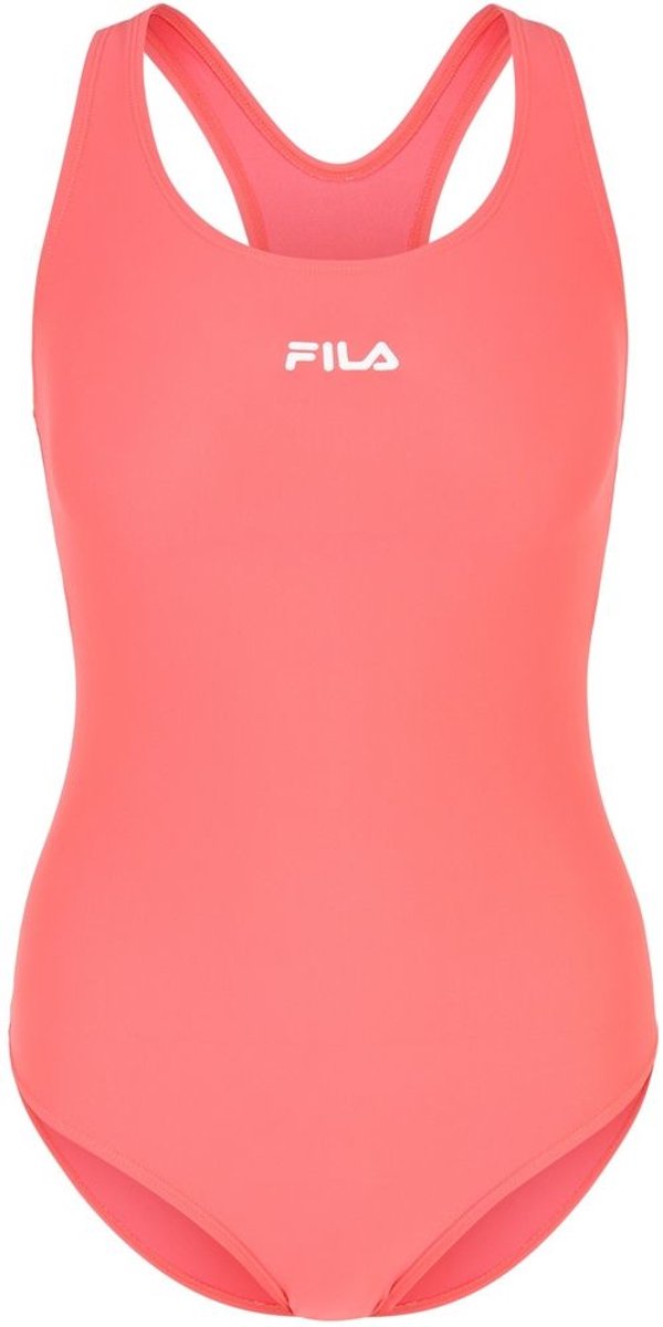 Fila damesbadpak Saki Racer Back Swimsuit FAW0472 Calypso -S Koraal