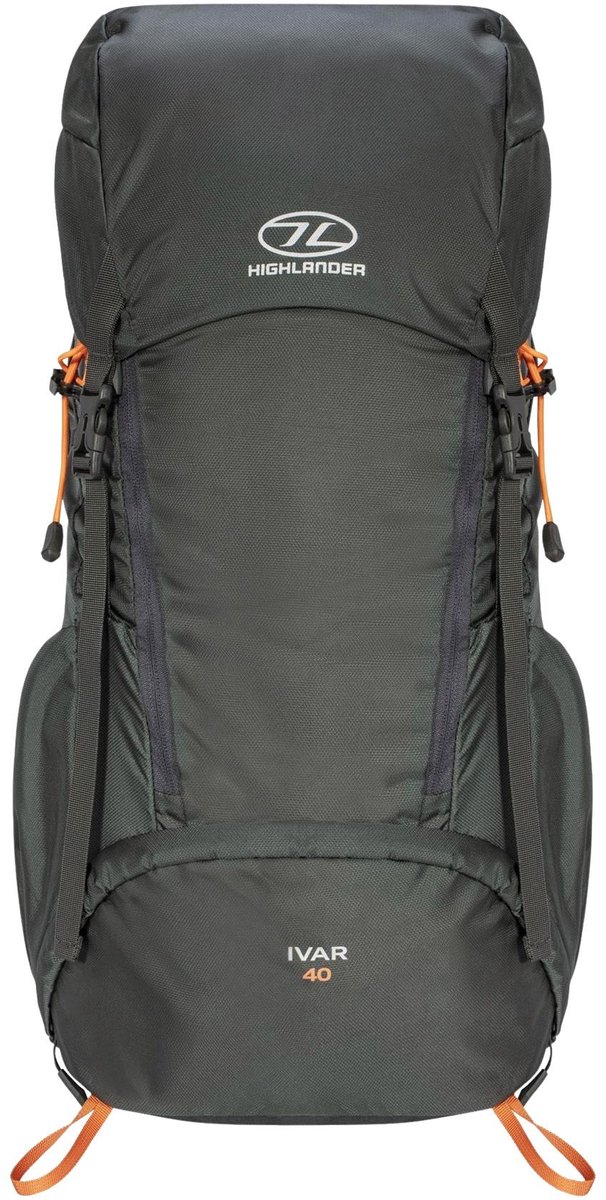 Highlander rugzak Ivar Rucksack Steel Grey voor heren 40 liter - Grijs