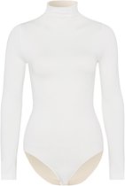 FALKE Rich Cotton lichaam met lange mouwen katoen body dames wit - maat L 44-46