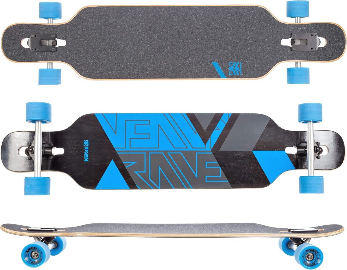 Longboard Skateboard voor Cruisen en Transport - 70mm Wielen, 8-laags Esdoornhout, Anti-slip Griptape