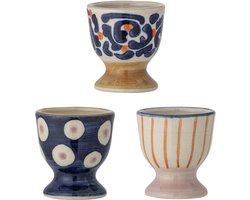 Bloomingville Eviaya eierdop - Blauw - Aardewerk