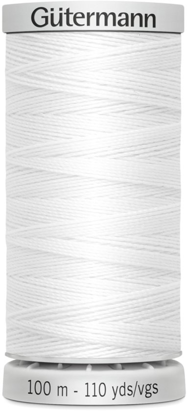 Gütermann SuperSterk garen, wit (col 800), 100 meter.