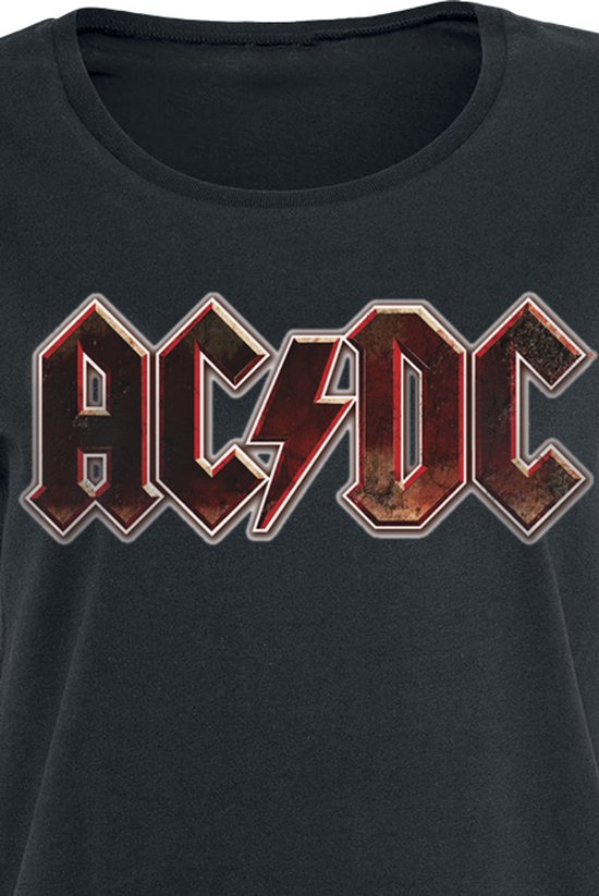 Urban Classics Tshirt Femme AC / DC -L- Tension AC / DC Noir