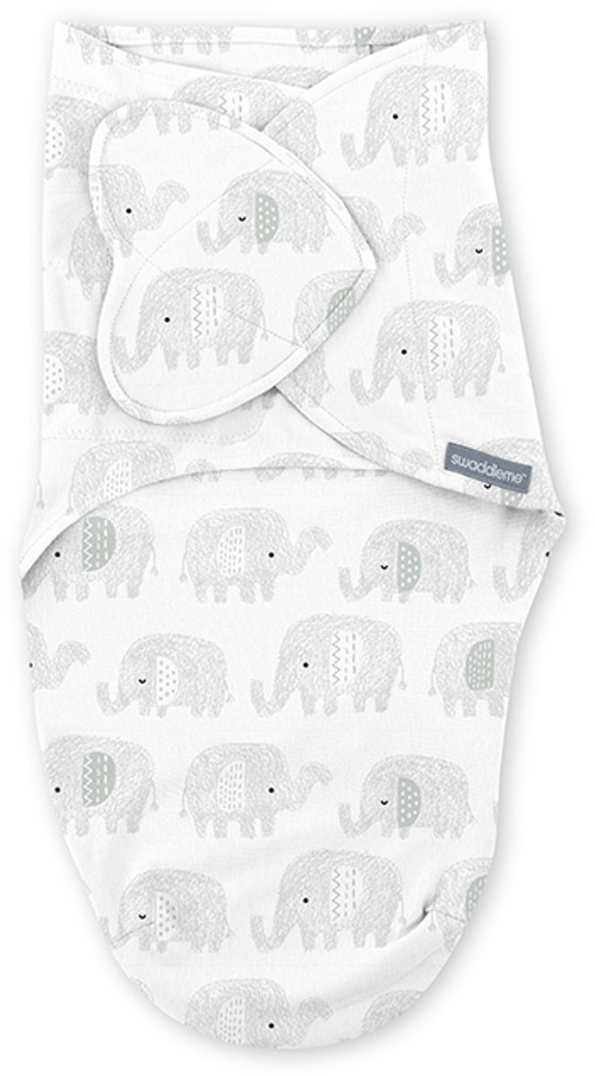 Baby inbakerdoek SwaddleMe olifant - Ingenuity - vanaf 0 maanden