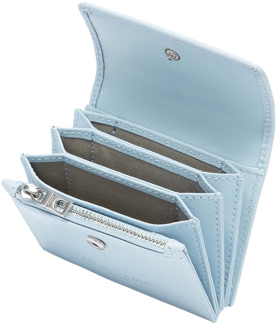 LIEBESKIND BERLIN Cuir Porte-monnaie Soft Nappa Akkordeon Wallet Iceberg Bleu clair