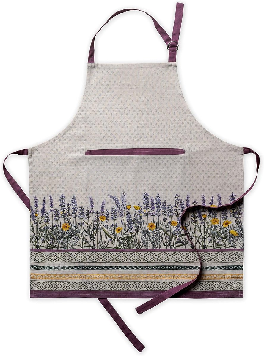 Ibenzoa® Durable Cotton Kitchen Apron with Adjustable Neck and Bib – Functional Protection for Culinary Activities