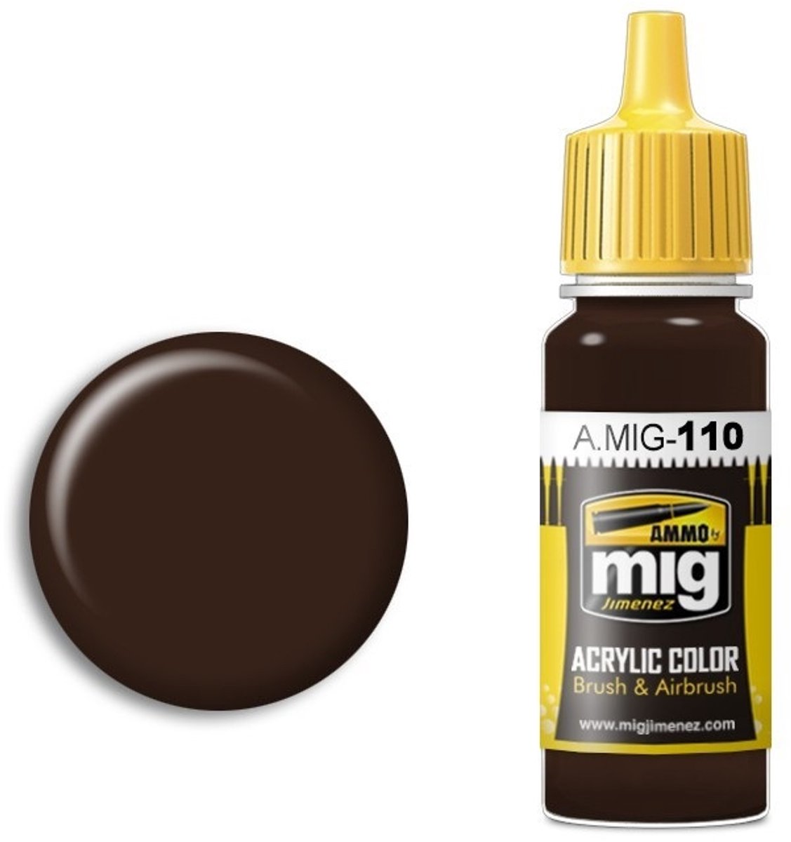 AMMO by Mig Jimenez Hobbyverf Acrylverf - MIG 0110 SCC 1A British Brown 1941-42 - Acryl Verf flesje - 17 ml