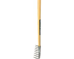 Synx Tools Tuinhark 8 tanden verzinkt - Bodembewerkers - Onkruidverwijderaar - Hark met steel - Totale lengte 75 cm van Synx Tools — afbeelding 3