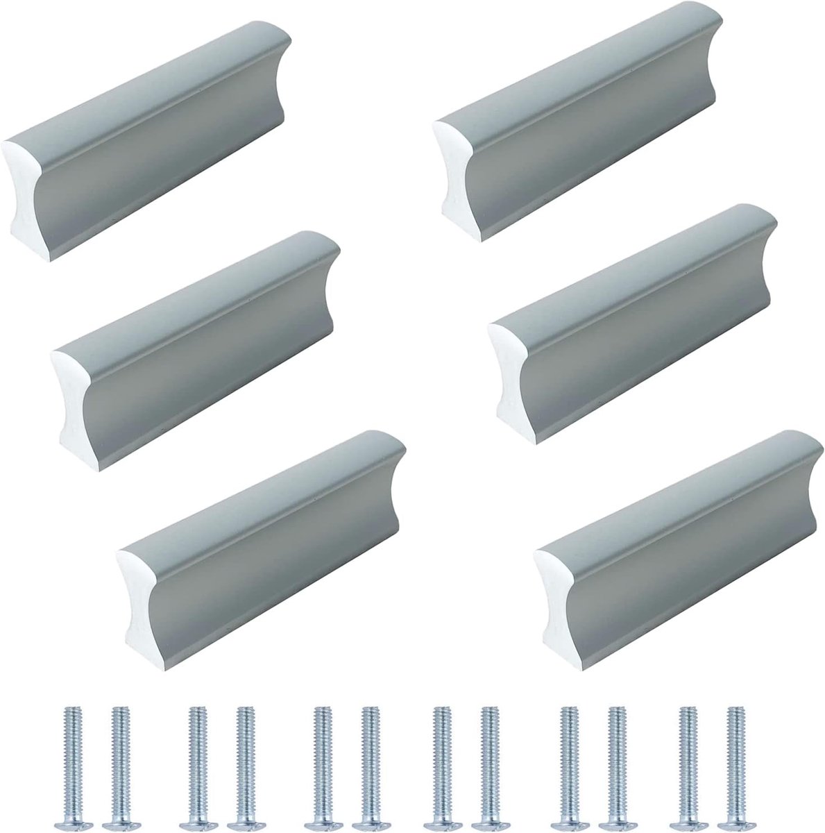 Famanu - Meubelgrepen, 6 stuks, gatafstand voor meubels, 32 mm, kastgreep, ladegreep, keukengreep, keukengrepen