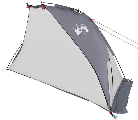 vidaXL - Strandtent - 268x223x125 - cm - 185T - polyester - grijs van Vidaxl — afbeelding 5