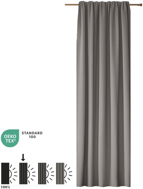 heimtexland ® Type 625, decoratief gordijn, katoen, effen