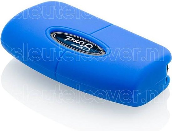 ontto Lederen autosleutelhoes past voor Ford Ranger C-Max S-Max Focus Galaxy Mondeo Transit Tourneo Custom sleutelcover sleutelhanger beschermhoes sleutelbox bruin
