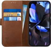 Étui Portefeuille Pour Xiaomi 15T - Cuir PU, Rabat Magnétique, 2 Compartiments Cartes + Support - Marron - 2