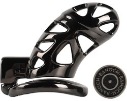 Banoch | Peniskooi aluminium gun grey | 3 ringen | 45 mm, 50 mm & 55 mm | chastity cage voor mannen