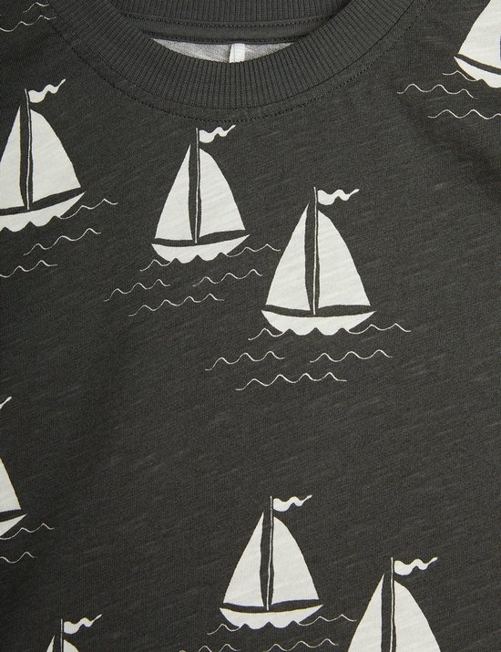 Imprimé all-over de voiliers gris | Mini Rodini 140-146