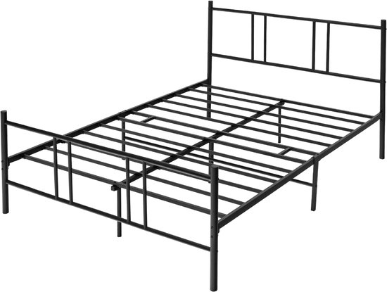 AirSleeperz® metalen bedframe Job White 140x200 cm - 2 persoons