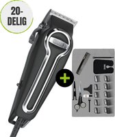 Bol.com Tondeuse Wahl Elite Pro Corded - Met 20 Accessoires - 40% Sneller Scheren door Zelfslijpende Messen - Haartrimmer Mannen... aanbieding