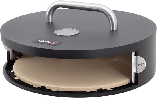 onlyfire Pizzaaufsatz mit Thermometer, Pizzacover für Gasgrill |Pizzahaube| Breitenverstellbar 53-78 cm