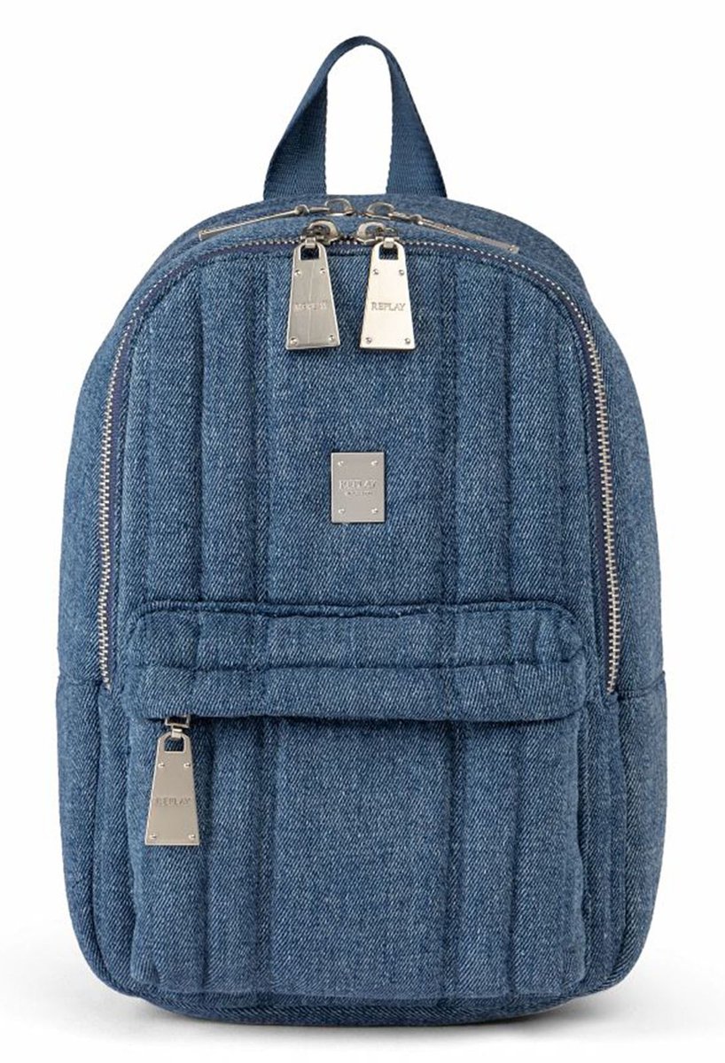 REPLAY Vrije tijd rugzak Rugzak Backpack Blu Denim Blauw