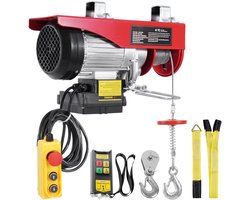 Elektrische Takel met een hefvermogen van 1320 lbs is een 230 V elektrische lier. Hij wordt geleverd met een 328 ft afstandsbediening