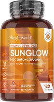 WeightWorld Sunglow bruiningspillen - Natuurlijke bruiningsversneller - 120 vegan tabletten - Bevordert een normale pigmentatie van de huid